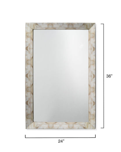 Fragment Faux Horn Rectangular Reversible Wall Mirror - Small Wall Mirrors Sideboards and Things By Jamie Young