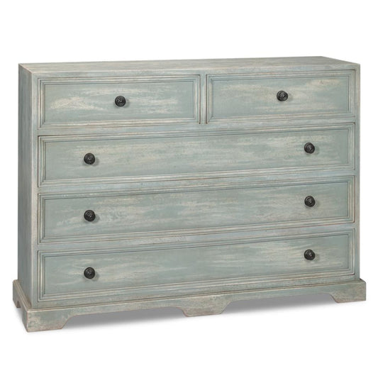 Frances Five Drawers Wood Dresser