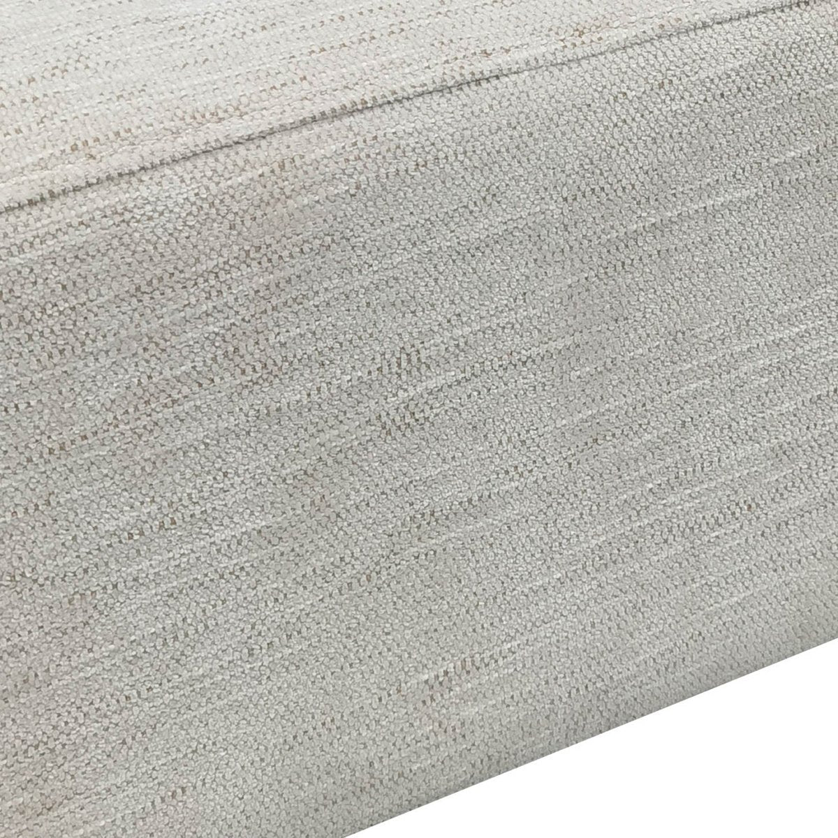 LH Home Francesca Beige Fabric Bedroom Bench