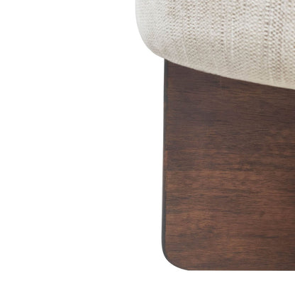 LH Home Francesca Beige Fabric Stool