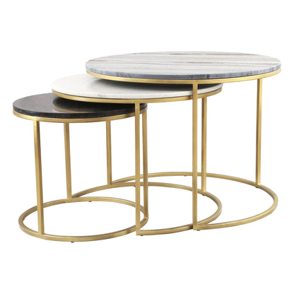 Franco Nesting Coffee Tables Multicolor Coffee Tables LOOMLAN By Zuo Modern