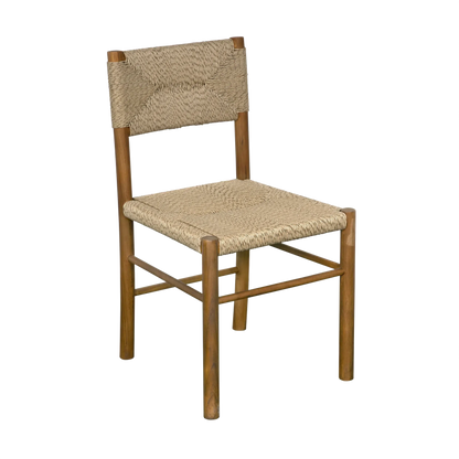 Franco Teak Wood Armless Side Chair-Club Chairs-Noir-Sideboards and Things