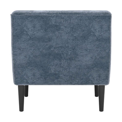 Zuo Modern Frankfurt Blue Velvet Club Chair