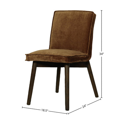 LH Home Franklyn Fabric Armless Dining Chair (Set of 2)