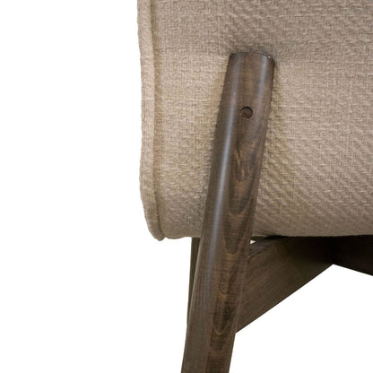 LH Home Franklyn Fabric Armless Dining Chair (Set of 2)
