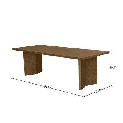 LH Home Fraser Wooden Rectangular Dining Table