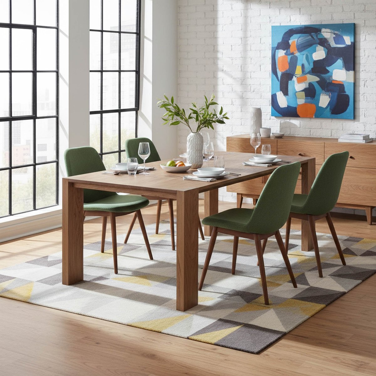LH Home Freedom Wooden Rectangular Dining Table