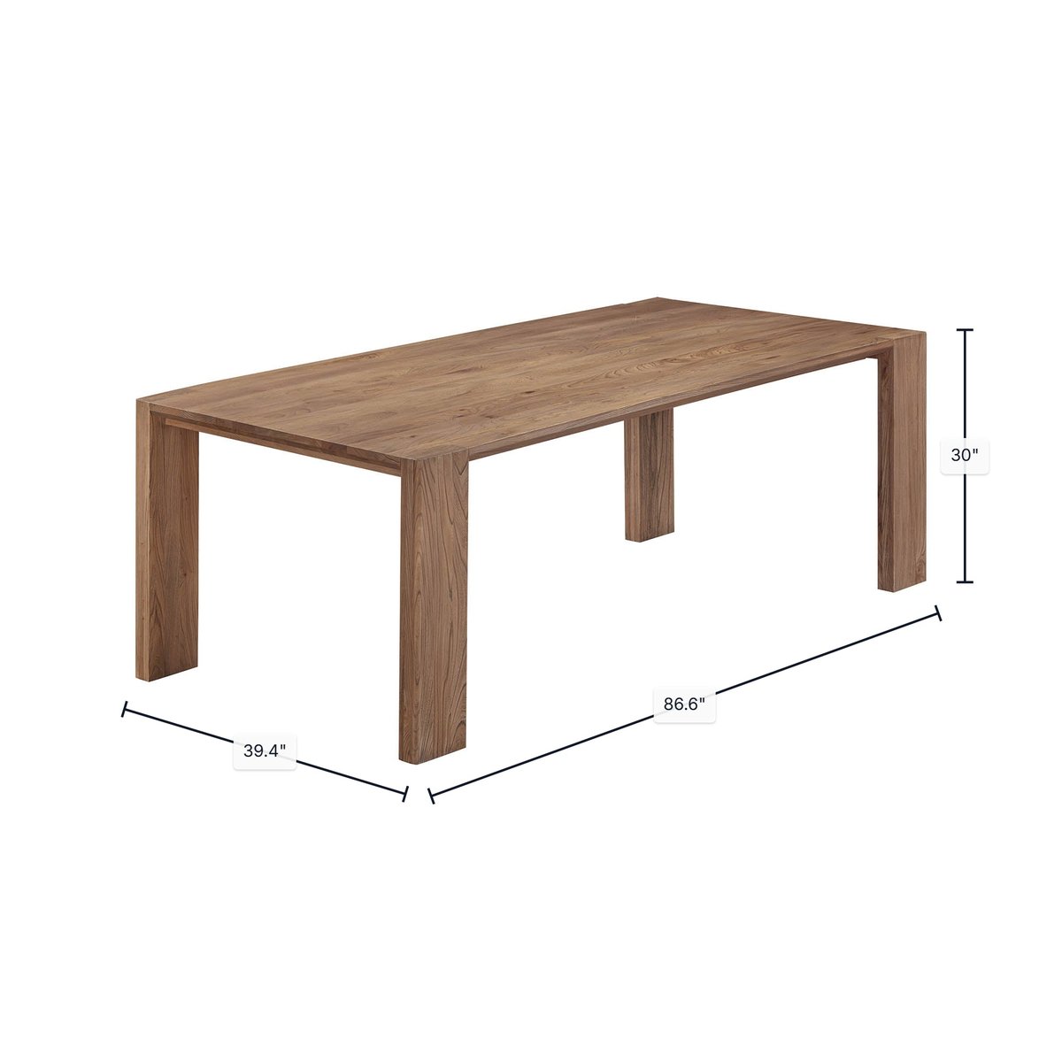 LH Home Freedom Wooden Rectangular Dining Table