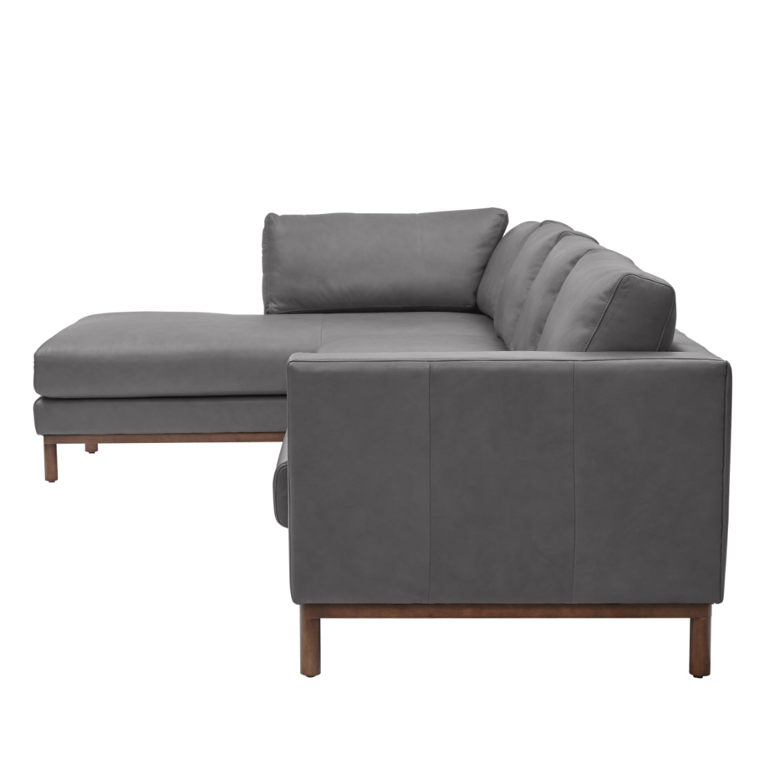 Freehand Leather Sectional With Chaise Made to Order-Sectionals-One For Victory-LOOMLAN