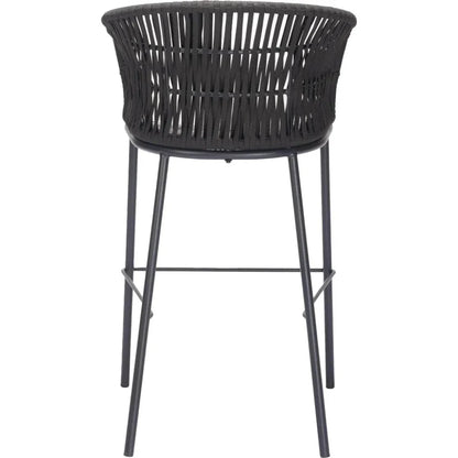 Freycinet Barstool Black-Outdoor Bar Stools-Zuo Modern-LOOMLAN