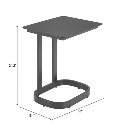 Zuo Modern Friss Aluminum Rectangular End Table