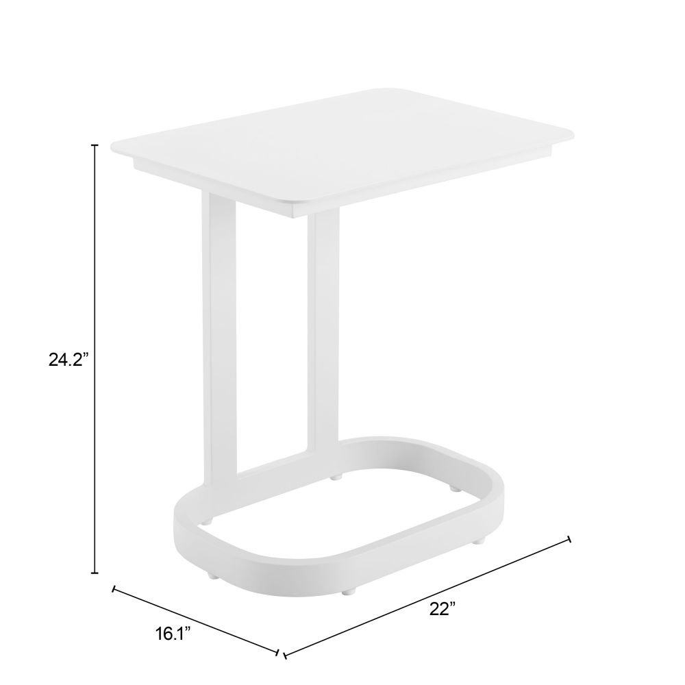Zuo Modern Friss Aluminum Rectangular End Table