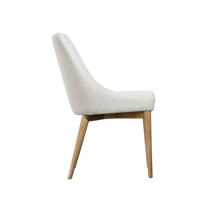LH Home Fritz Performance Fabric Armless Dining Chair 2PC