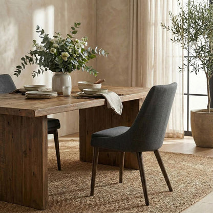 LH Home Fritz Performance Fabric Armless Dining Chair 2PC