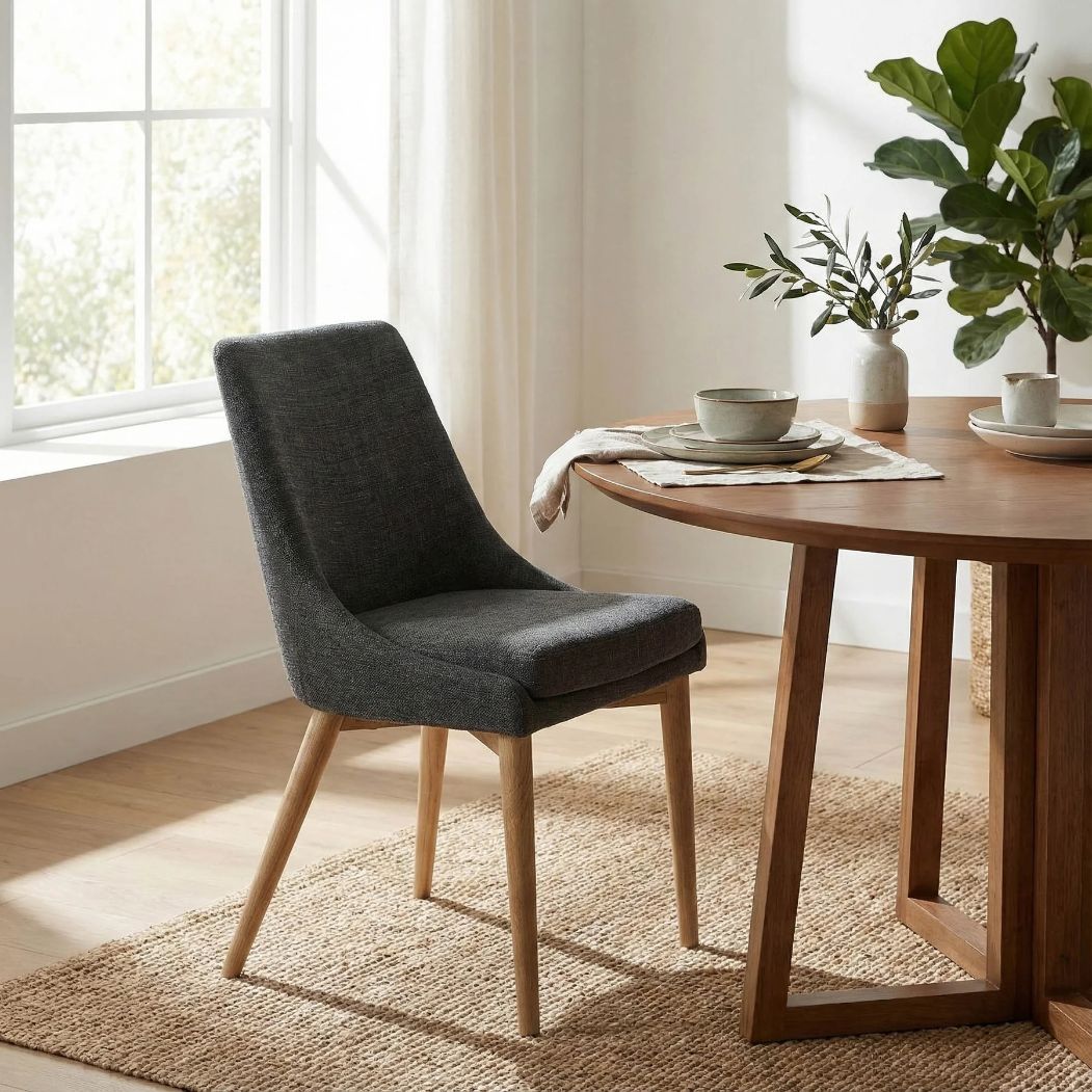 LH Home Fritz Performance Fabric Armless Dining Chair 2PC
