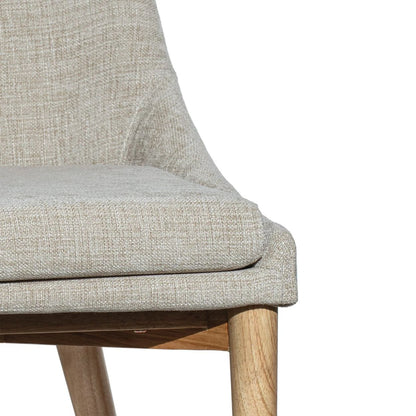 LH Home Fritz Performance Fabric Armless Dining Chair 2PC