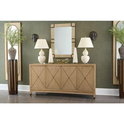 Chelsea House Fulton Vase Cream Crackle Glaze Finish Table Lamp