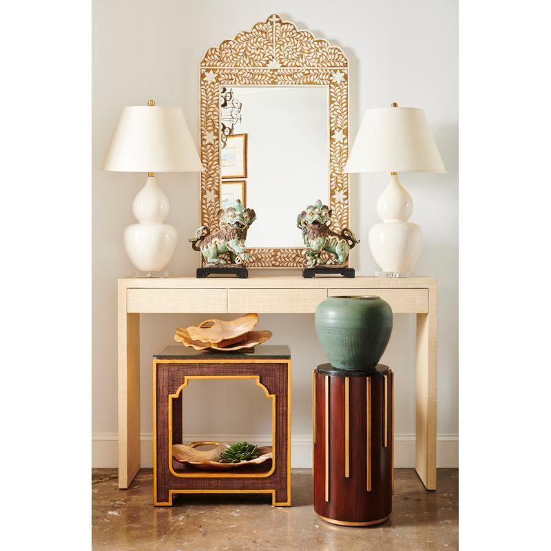 Chelsea House Fulton Vase Cream Crackle Glaze Finish Table Lamp