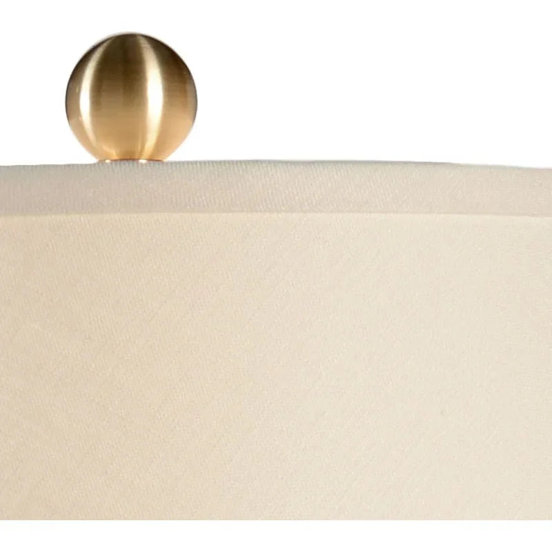 Chelsea House Fulton Vase Cream Crackle Glaze Finish Table Lamp