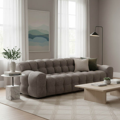 LH Home Fusion Grey Fabric Sofa