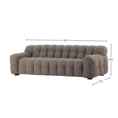LH Home Fusion Grey Fabric Sofa