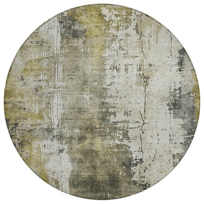LOOMLAN Rugs Fyerra Gray Washable Indoor-Outdoor Rug