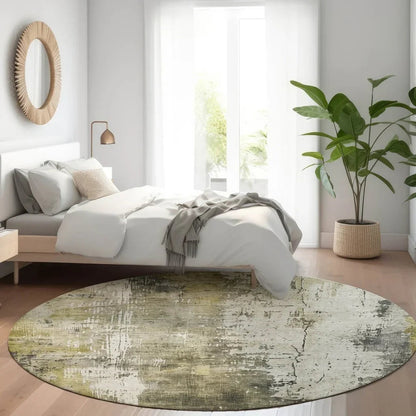 LOOMLAN Rugs Fyerra Gray Washable Indoor-Outdoor Rug