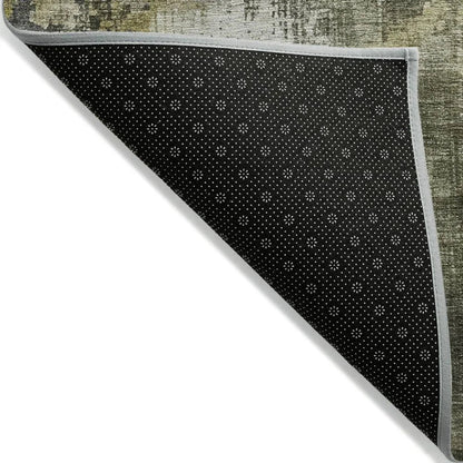 LOOMLAN Rugs Fyerra Gray Washable Indoor-Outdoor Rug
