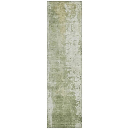 LOOMLAN Rugs Fyerra Green Washable Indoor-Outdoor Rug