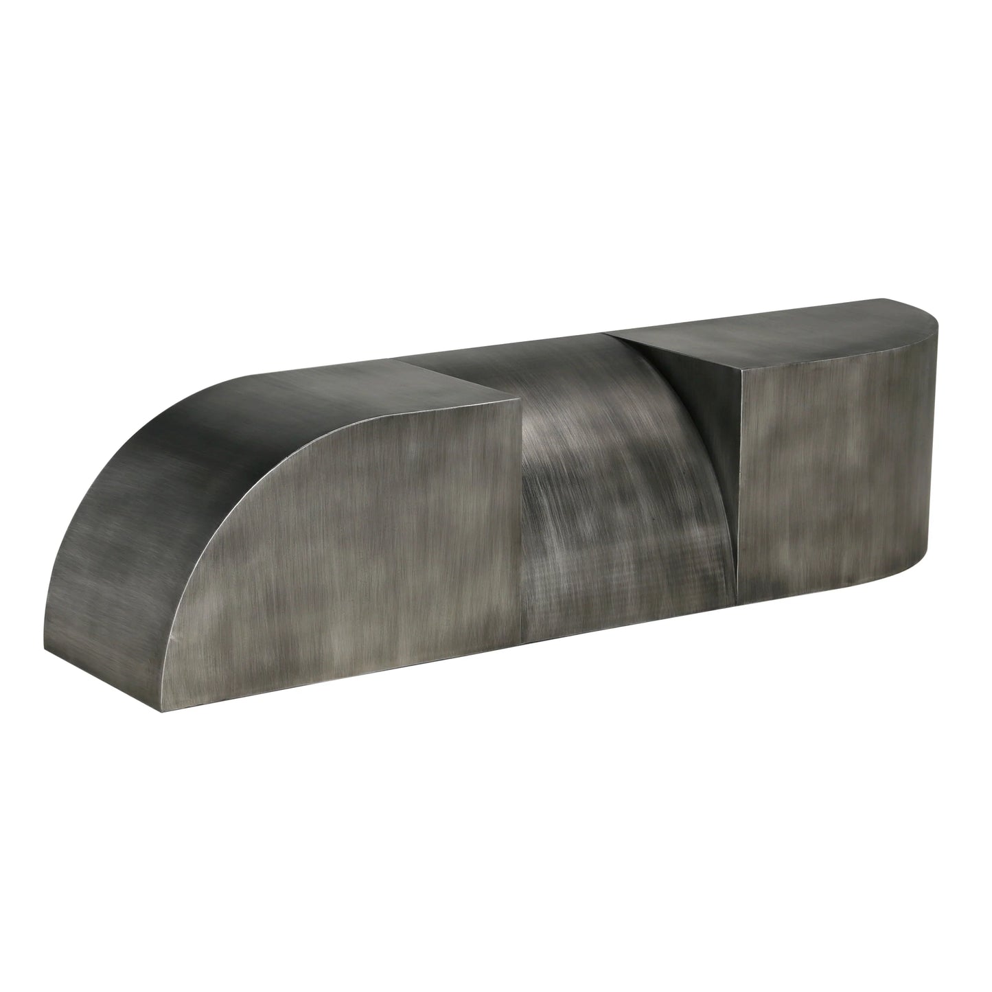 Noir Crafter Bench Sleek Gun Metal Industrial Design