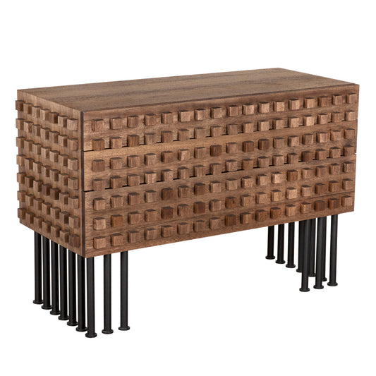 Noir Wolfgang Steel Base Wooden Sideboard