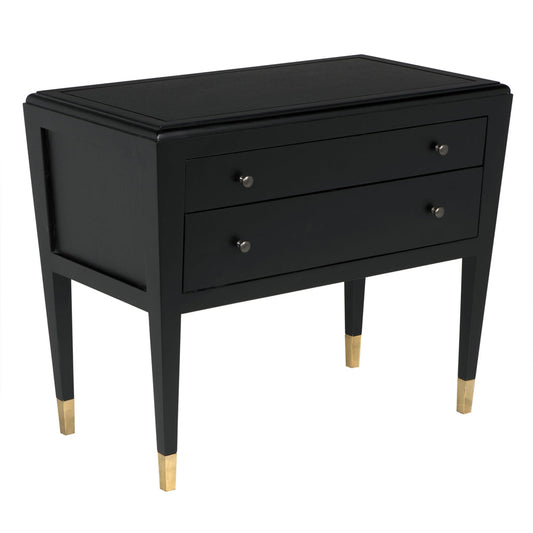 Noir Grant Wooden Black Cabinet