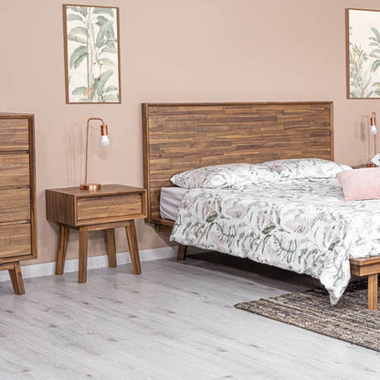 Gia One Drawer Wood Nightstand