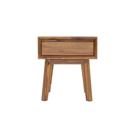 Gia One Drawer Wood Nightstand