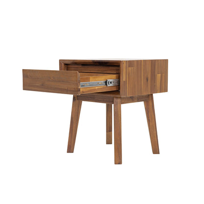 Gia One Drawer Wood Nightstand