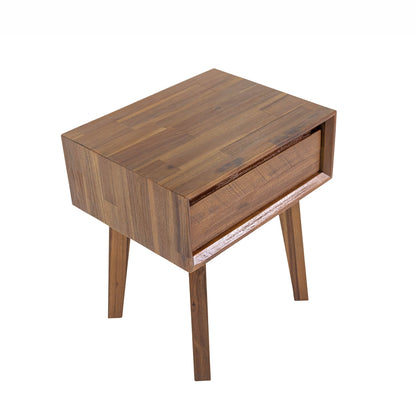 Gia One Drawer Wood Nightstand