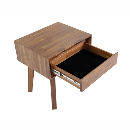 Gia One Drawer Wood Nightstand