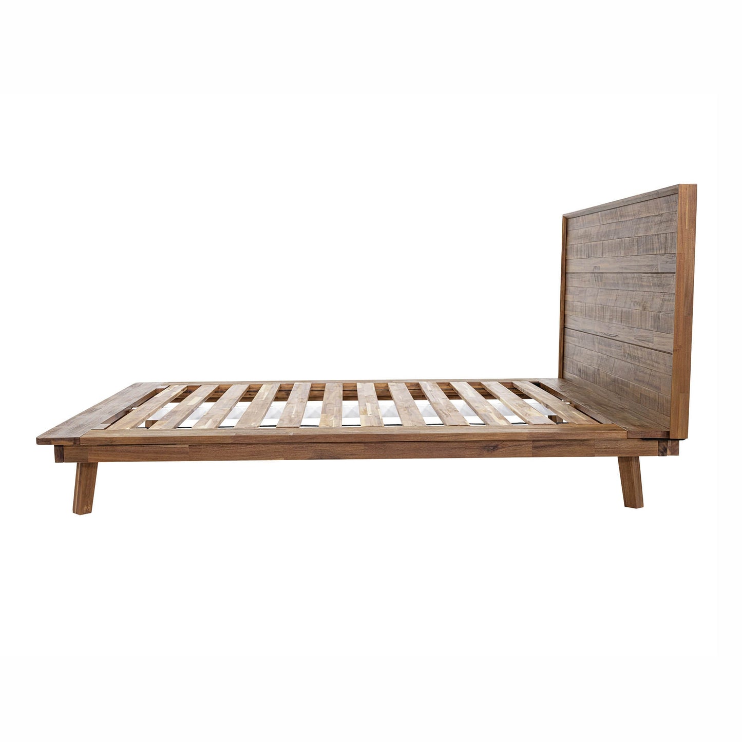 Gia Solid Wooden Brown Bed