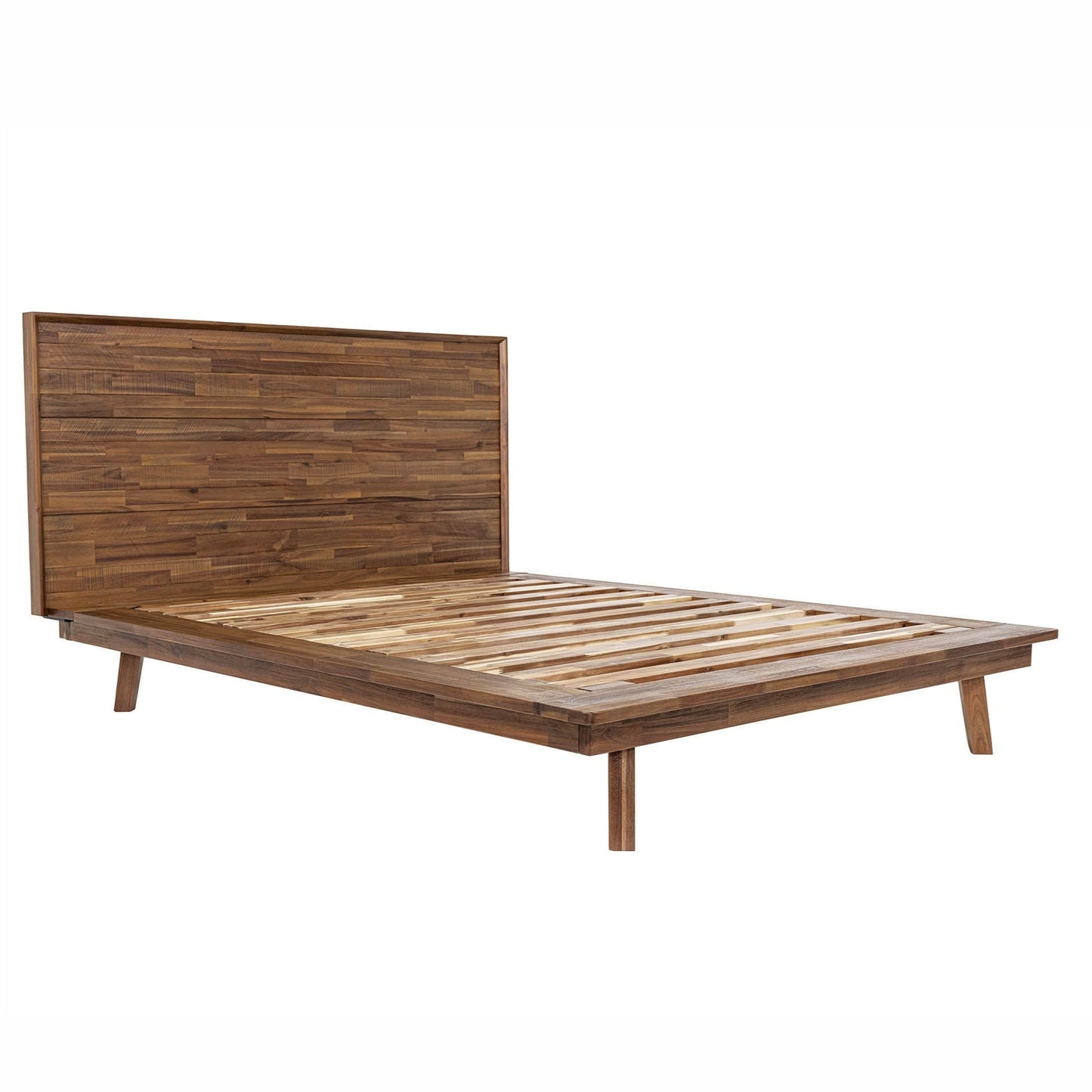 Gia Solid Wooden Brown Bed