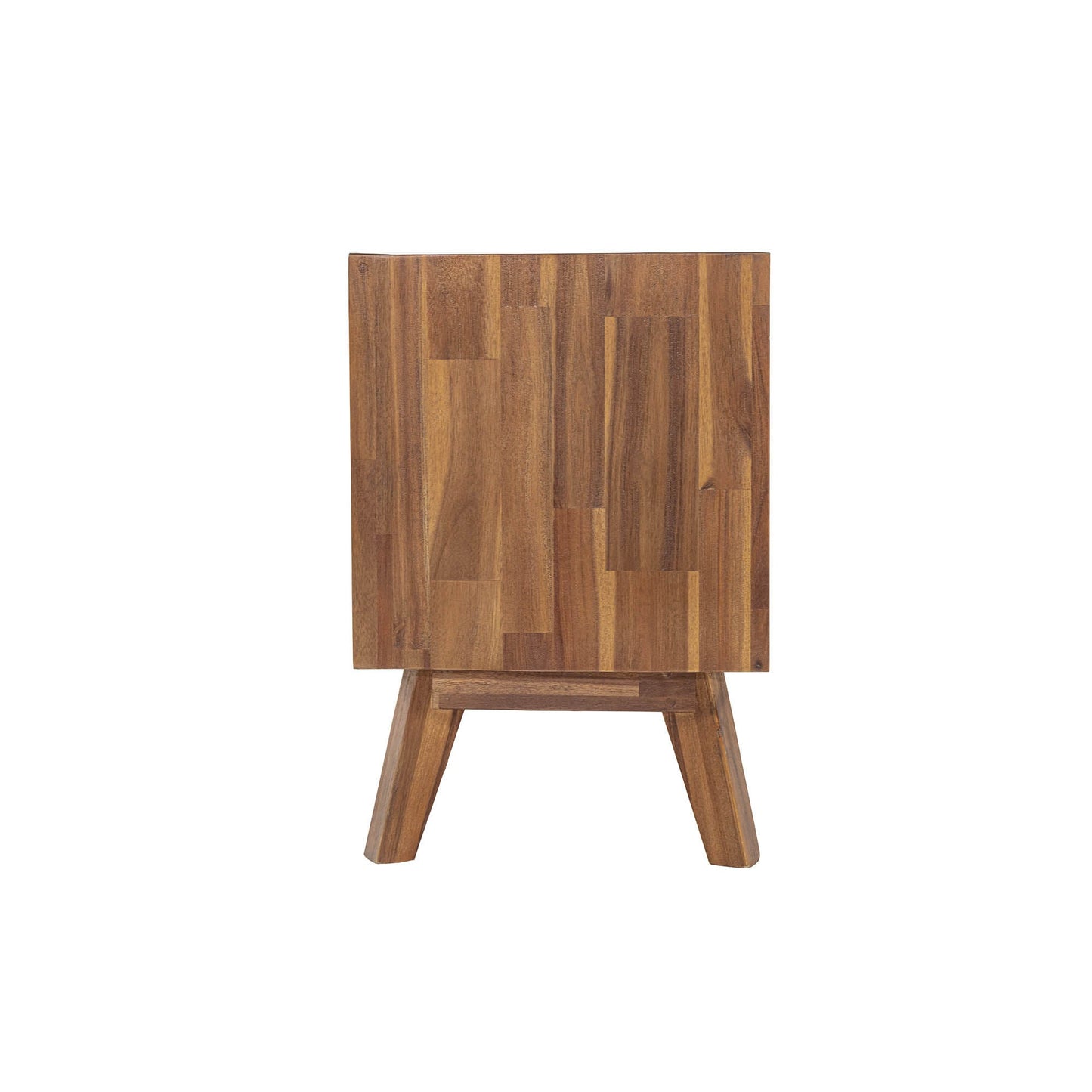 Gia Two Drawers Wood Nightstand