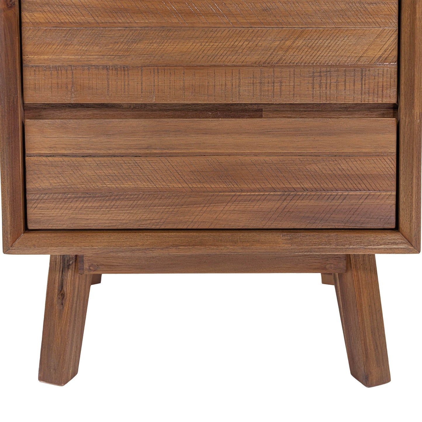 Gia Two Drawers Wood Nightstand