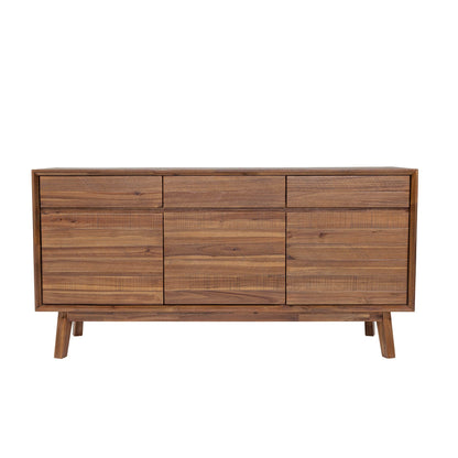 LH Home Gia Three Drawers Wood Sideboard