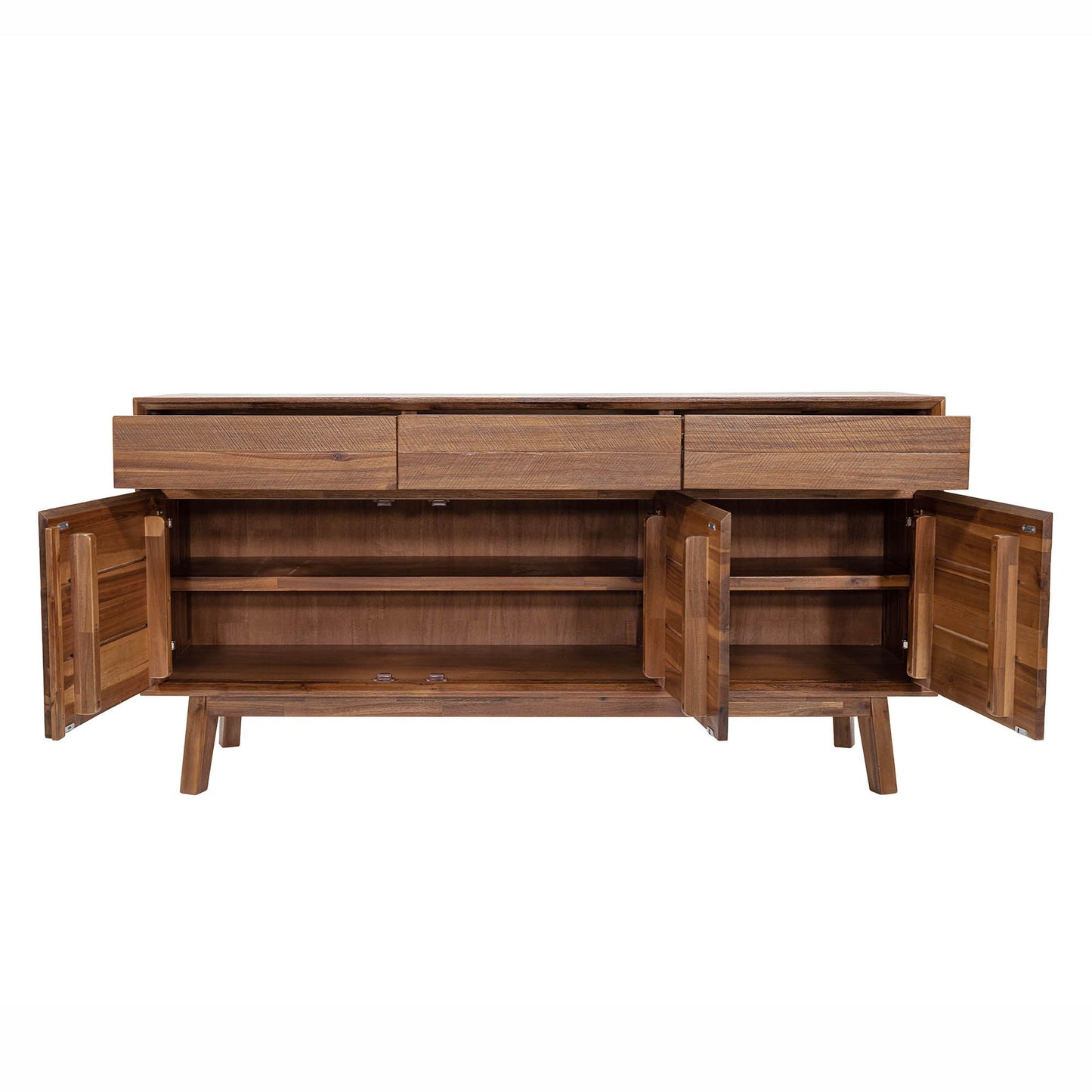 LH Home Gia Three Drawers Wood Sideboard