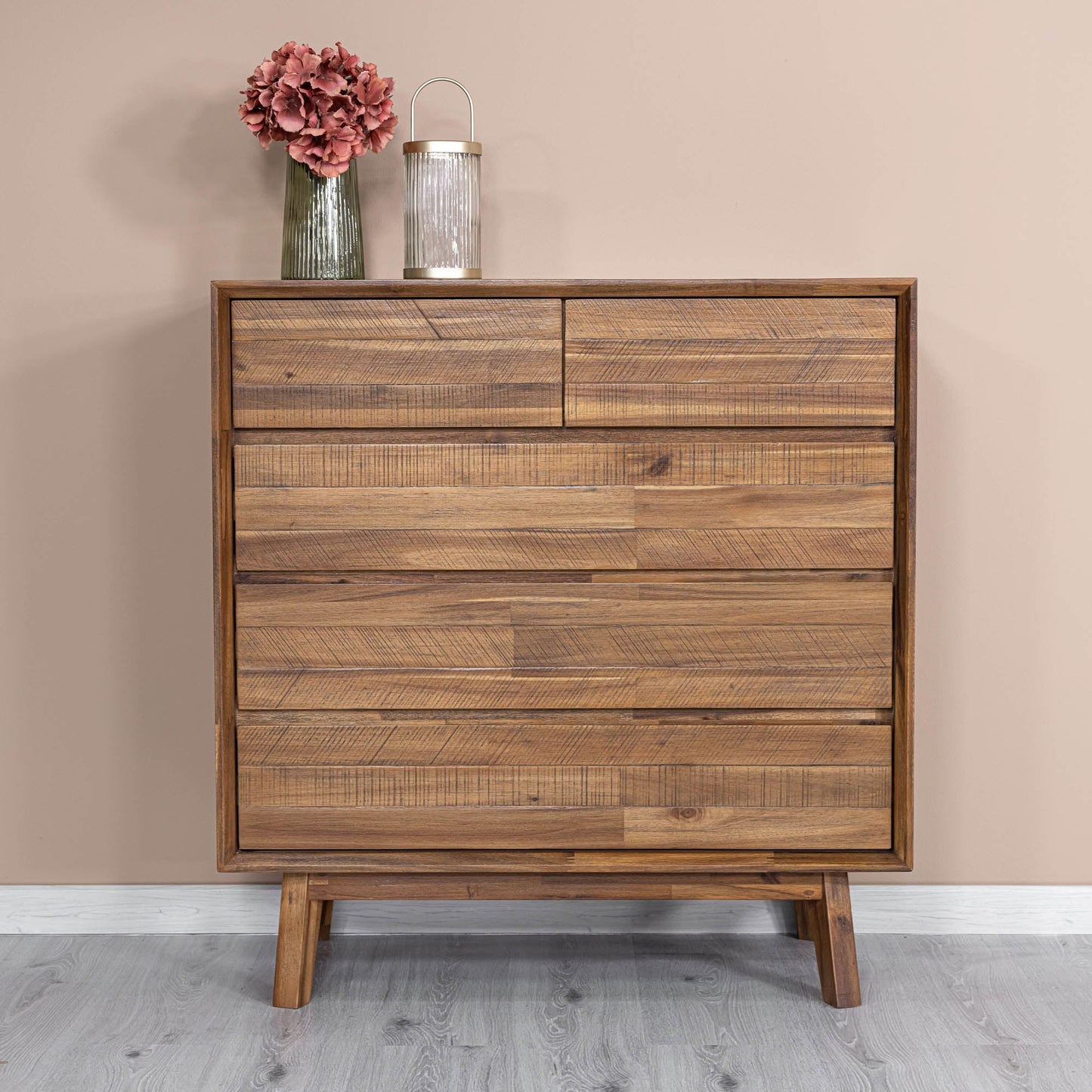 LH Home Gia Five Drawers Wood Chest