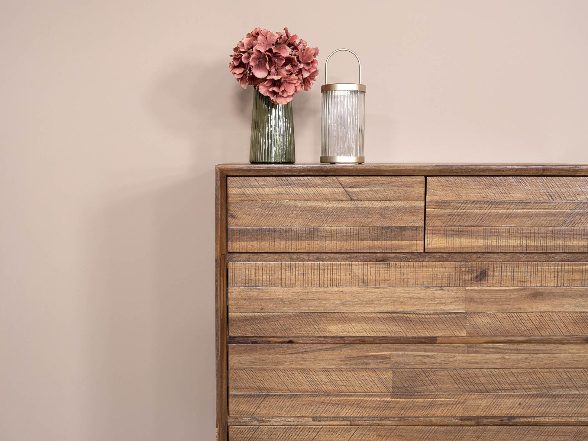 LH Home Gia Five Drawers Wood Chest