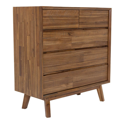 LH Home Gia Five Drawers Wood Chest