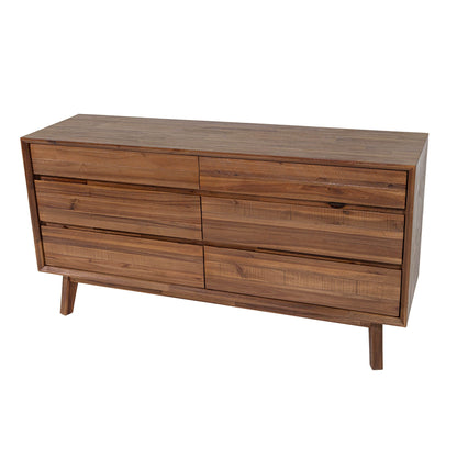 LH Home Gia Six Drawers Wood Dresser