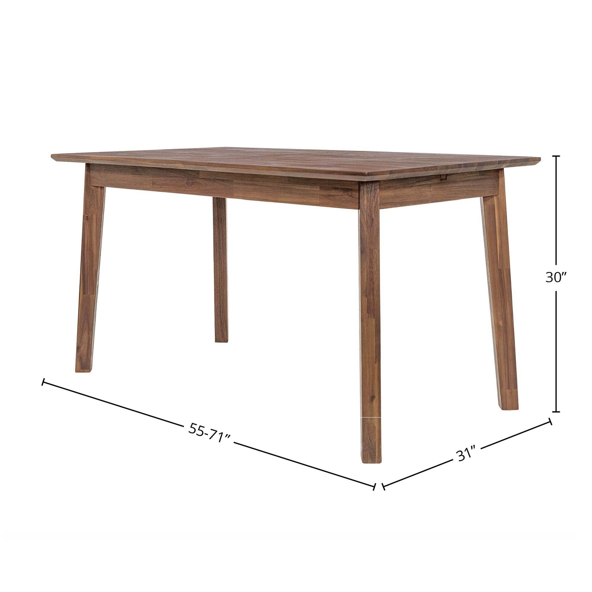 LH Home Gia Wooden Extendable Dining Table