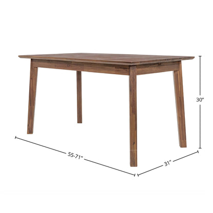 LH Home Gia Wooden Extendable Dining Table