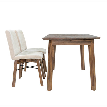LH Home Gia Wooden Extendable Dining Table
